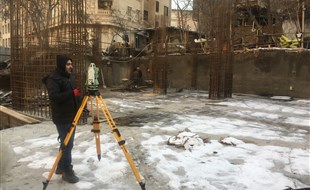 پیاده سازی محل ستون های طبقه 2-