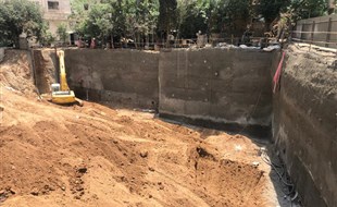 خاکبرداری و اجرای سازه نگهبان نیلینگ