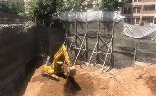 خاکبرداری و اجرای سازه نگهبان نیلینگ