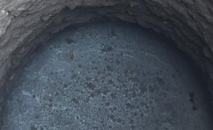 بتن مگر کف چاه شمع بتنی